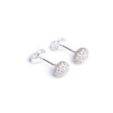 Protea Pincushion inspired earring studs in sterling silver